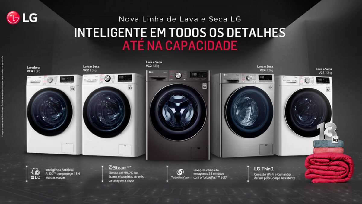 LG anuncia nueva línea de Smart Wash and Dry de 13 kg con IA y mayor capacidad