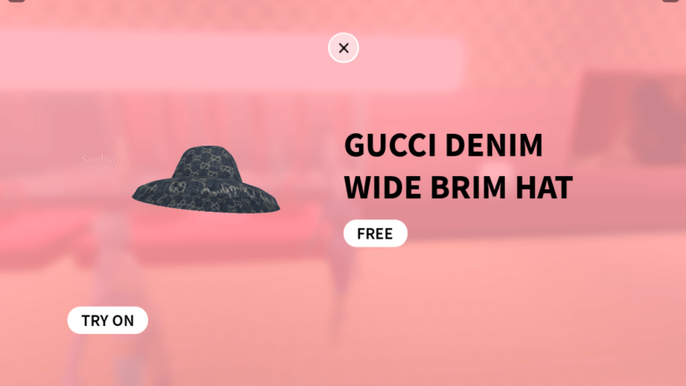 Roblox Gucci Garden: Cómo obtener el sombrero de ala ancha de mezclilla Gucci gratis